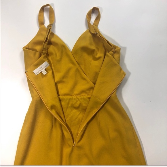 Dress the Population Yellow Faux Wrap Dress - Picture 8 of 11